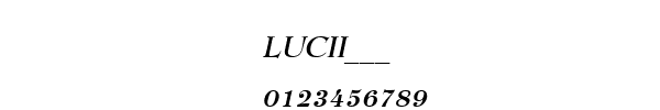 Fuente LUCII___.TTF