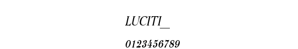 Fuente LUCITI__.TTF