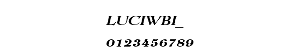 Fuente LUCIWBI_.TTF