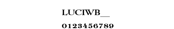 Fuente LUCIWB__.TTF