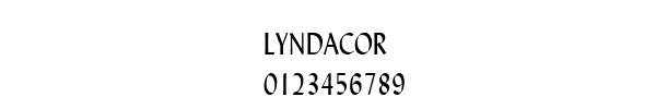 Fuente LYNDACOR.TTF