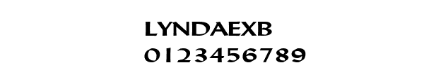 Fuente LYNDAEXB.TTF