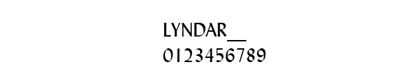 Fuente LYNDAR__.TTF