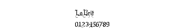 Fuente LaBrit.ttf