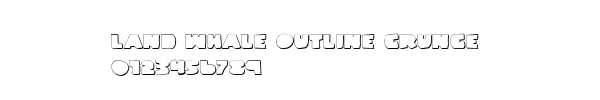 Fuente Land Whale Outline Grunge.ttf