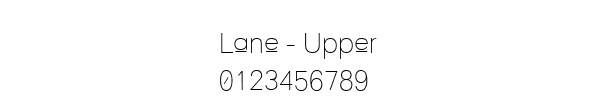 Fuente Lane - Upper.ttf