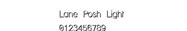 Fuente Lane Posh Light.ttf