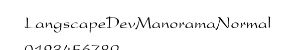 Fuente LangscapeDevManoramaNormal.TTF