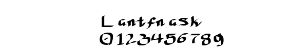 Fuente Lantfnask.ttf