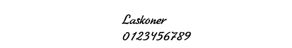 Fuente Laskoner.ttf