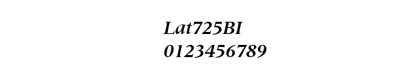 Fuente Lat725BI.ttf