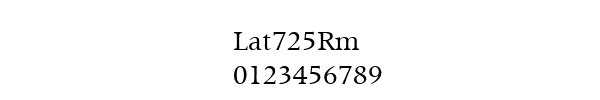 Fuente Lat725Rm.ttf