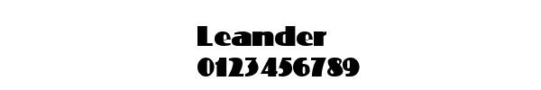 Fuente Leander.ttf