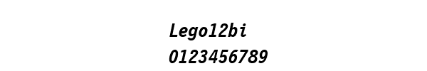 Fuente Lego12bi.ttf