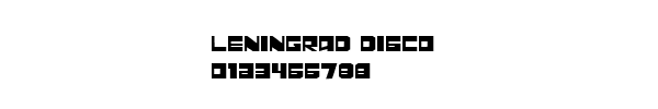 Fuente Leningrad Disco.ttf