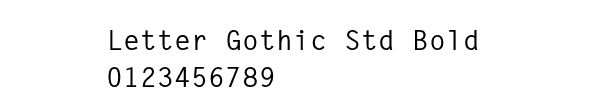 Fuente Letter Gothic Std Bold.ttf