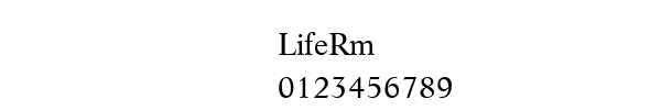 Fuente LifeRm.ttf