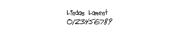 Fuente Lindas Lament.ttf