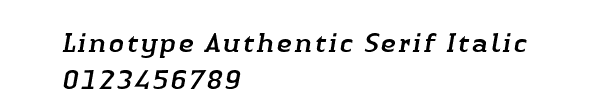 Fuente Linotype Authentic Serif Italic.TTF