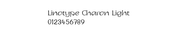 Fuente Linotype Charon Light.TTF