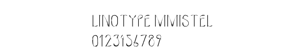 Fuente Linotype MMistel.TTF