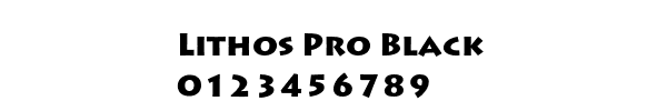 Fuente Lithos Pro Black.ttf