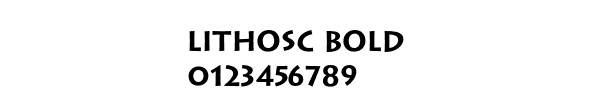 Fuente LithosC Bold.ttf