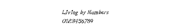 Fuente Living by Numbers.ttf