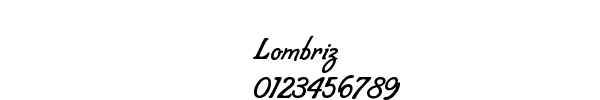 Fuente Lombriz.ttf