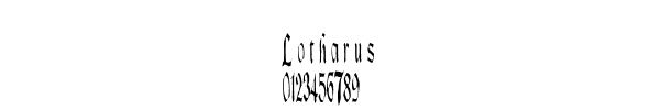 Fuente Lotharus.ttf