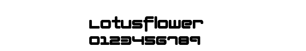 Fuente Lotusflower.ttf