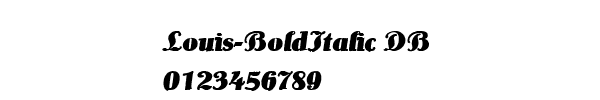 Fuente Louis-BoldItalic DB.ttf