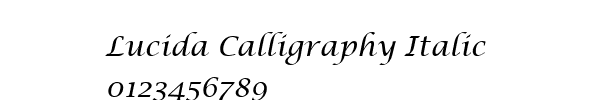 Fuente Lucida Calligraphy Italic.ttf