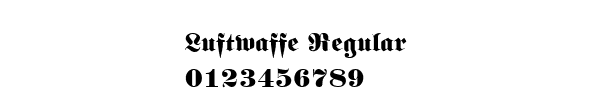 Fuente Luftwaffe Regular.ttf