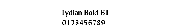 Fuente Lydian Bold BT.ttf