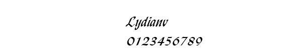 Fuente Lydianv.ttf