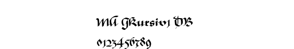 Fuente MA GKursiv1 DB.ttf