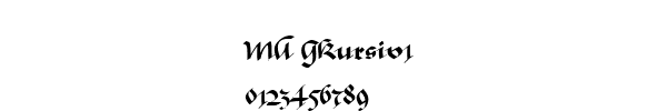 Fuente MA GKursiv1.ttf