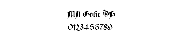 Fuente MA Gotic DB.ttf