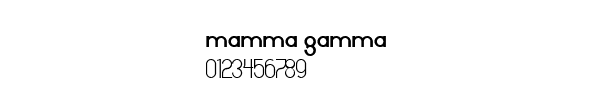 Fuente MAMMA GAMMA.ttf