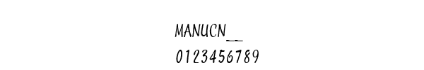 Fuente MANUCN__.TTF
