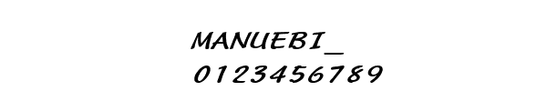 Fuente MANUEBI_.TTF