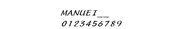 Fuente MANUEI__.TTF