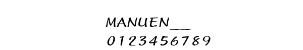 Fuente MANUEN__.TTF