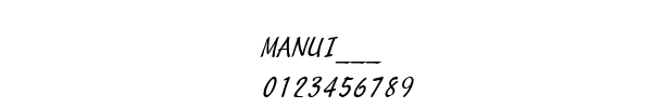 Fuente MANUI___.TTF