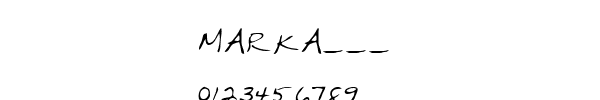 Fuente MARKA___.TTF