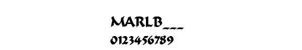 Fuente MARLB___.TTF