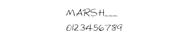 Fuente MARSH___.TTF