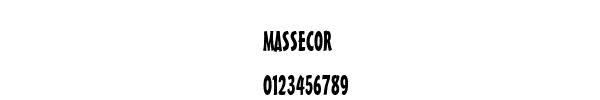 Fuente MASSECOR.TTF