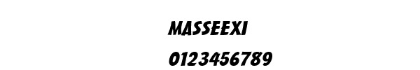 Fuente MASSEEXI.TTF